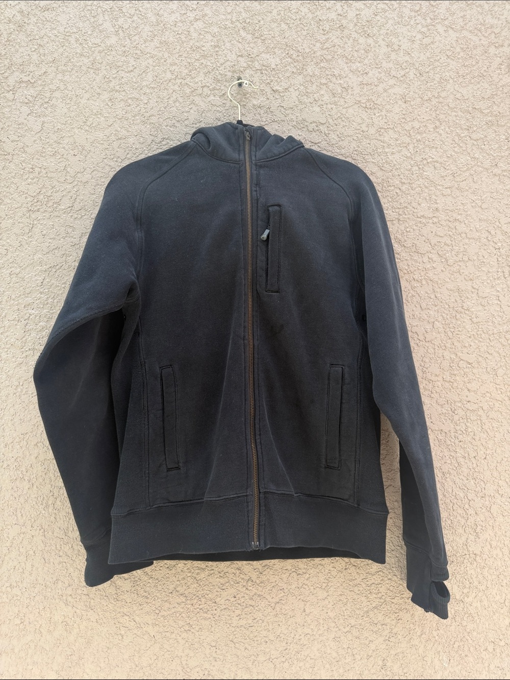 lululemon athletica Men's Black Full-Zip Fleece Jacket